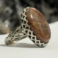 انگشتر سنگ طبیعی دست ساز