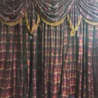 پرده مجلسی با حریر زیرش|پرده، رانر، رومیزی|یاسوج, |دیوار