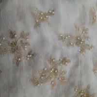 پارچه حریرسوزن دوزی دومتر