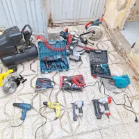 ابزار ام دی اف وسایل نجاری فارسی بر پمپ باد ۲۵لیتر|ماشینآلات صنعتی|مشهد, امیر آباد|دیوار