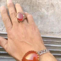 انگشتر نقره لاجورد فیروزه عقیق|جواهرات|تهران, مجیدآباد|دیوار