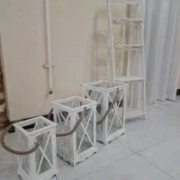 استند گلدان و جاشمعی
