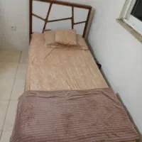 تخت یک نفره چوبی با تشک رویال|تشک تختخواب|تنکابن, |دیوار