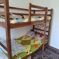 تخت دو نفره چوب روس دست ساز