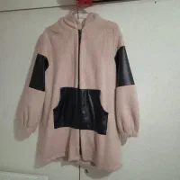 پالتو موهر و مانتو مخمل نگین دار  کلاهدار خیلی شیک