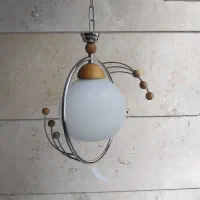 لوستر تک شاخه حبابدار