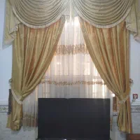 پرده دولایه سلطنتی تمیز