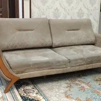 مبل ۸ نفره تخت شو همراه میز جلو مبلی و عسلی چوبی|مبلمان خانگی و میز عسلی|اسلامشهر, شهرک سعیدیه|دیوار