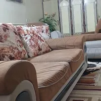 مبلمان راحتی ۸ نفره همراه جلو مبلی محکم وسالم|مبلمان خانگی و میز عسلی|بندر ماهشهر, |دیوار