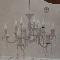 لوستر ۸ شاخه سفید مات. سفارشی و خاص