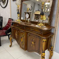 اینه کنسول منبت اخطابوس|بوفه، ویترین، کنسول|اندیشه, |دیوار