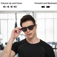 عینک دودی هوشمند هدفون دار