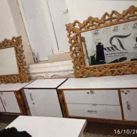 آینه و کنسول آرایشگاه و صندلی اصلاح|آرایشگاه و سالن‌های زیبایی|خورموج, |دیوار