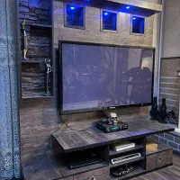 میز تلویزیون دو کاره لاکچری