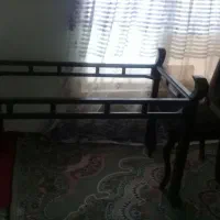 میزغذاخوری ۶ نفره قهوه ای سوخته تمیز