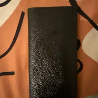 کیف پول مشکی چرم مصنوعی سایز بزرگ اسپورت