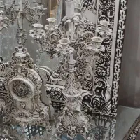 آینه شمعدان منبت کاری