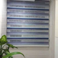 فروش ونصب انواع پرده آماده پانچ مینیمال زبرا پلیسه|پرده، رانر، رومیزی|اهواز, کیان اباد|دیوار