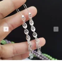 گوشواره نقره طرح طلا