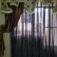 پرده وکنار پرده ووالان|پرده، رانر، رومیزی|سنندج, |دیوار