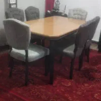 میز ناهار خوری مبله ۶ نفره