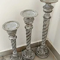 سه عدد جا شمعی