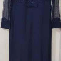 لباس مجلسی سورمه ای  در حد نو