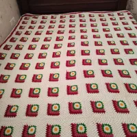 پتو دست بافت|رختخواب، بالش، پتو|اراک, |دیوار