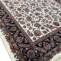 فرش دستباف تک ۶ متری حاشیه سرمه ای|فرش|مشهد, سجاد شهر|دیوار