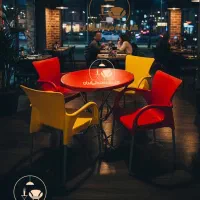 صندلی پلاستیکی  باغی کافه طرح یونیک سه