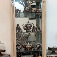 پارتیشن،پرده و میز تلویزیون|میز تلویزیون|قم, مسجد امام حسن|دیوار