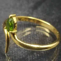 انگشتر طلا مزین به دمانتوئید کرمان|جواهرات|کرمان, |دیوار