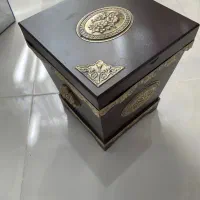 سلط اشغال و جعبه دستمال چوبی