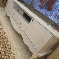 میز تلوزیون  سفید مناسب تا تلوزیون ۶۵
