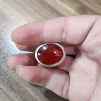 انگشتر عقیق سرخ یمن دستساز|جواهرات|میبد, |دیوار