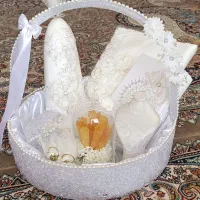 ست بله برون عروس 10تیکه|صنایع دستی و سایر لوازم تزئینی|سپیدان, |دیوار