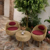 میز و صندلی حصیری