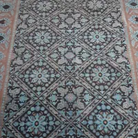 فرش دیبا فیروزه ای در حد نو و کاملا سالم