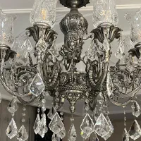 لوستر برنجی  ۸ شاخه و ۶ شاخه|لوستر و چراغ آویز|تهران, مرزداران|دیوار