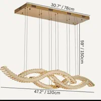 لوستر الماس.کهکشانی لاینر موج۱۵۳۷.AC light|لوستر و چراغ آویز|تهران, سنگلج (شاپور)|دیوار