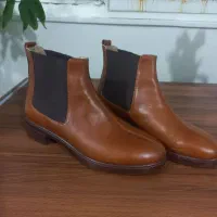 کفش نیم بوت چرم زنانه