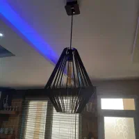 لوستر آویز چوبی