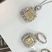 ست با سنگ سیترین نماد ثروت،خوشبختی از نقره شاهکار|جواهرات|ارومیه, |دیوار