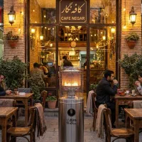 هیتر و بخاری مدل بالکنی مشعل بزرگ وارداتی استیل