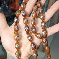 تسبیح کشکول نقره کوب|جواهرات|مسجد سلیمان, |دیوار