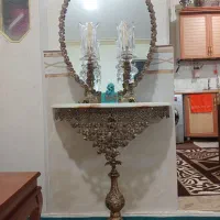 آینه و شمعدان،میز خاطرات ونیز تلفن همگی برنج خالص