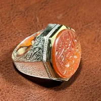 انگشتر نقره حکاکی