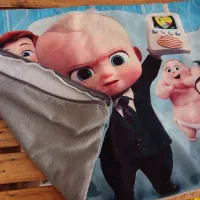 برگ بالش بچگانه مخمل نو ودو برگ کوسن