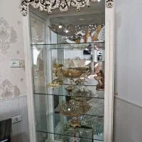 بوفه چوبی رنگ استخوانی