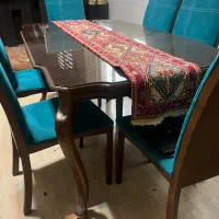 میز نهار خوری ۶ نفره بسیار تمیز چوب راش|میز و صندلی غذاخوری|تهران, زعفرانیه|دیوار